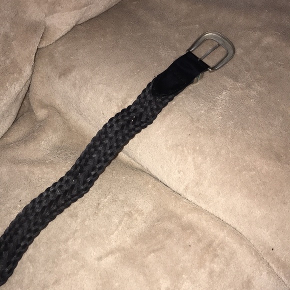 Black braided belt with silver hardware 36” 💕 - Picture 4 of 5